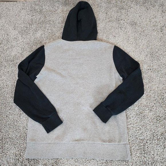 Krew Hoodie Sweatshirt‎ Men's Small Gray Black Long Sleeve Pocket Drawstring - Picture 2 of 7